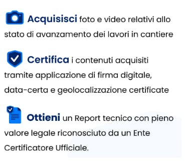caratteristiche del servizio cantiere certificato: acquisisci, certifica, ottieni